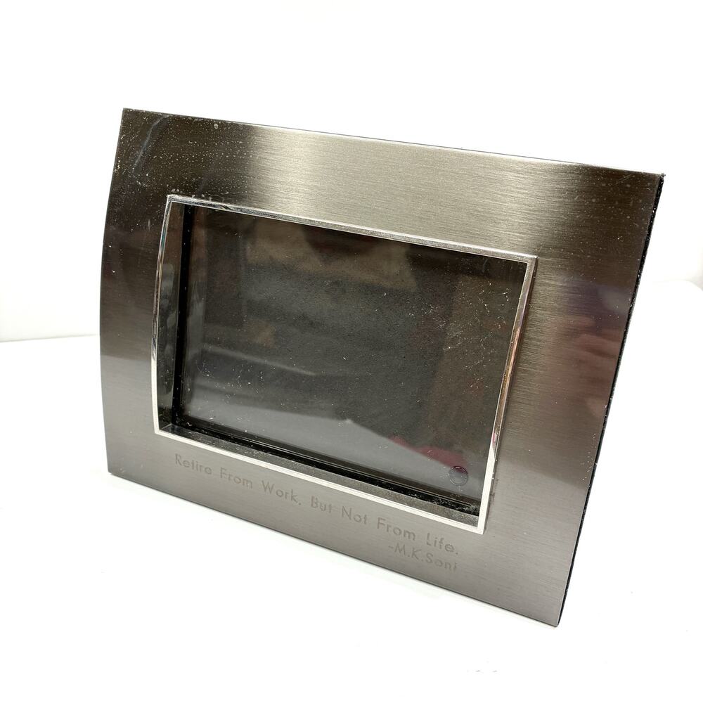 Gunmetal Gray Retirement Gift Picture Frame Things Remembered 5x7" Photo